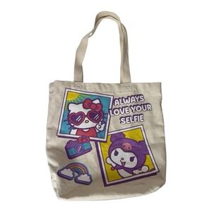 Hello Kitty And Friends Always Love Your Selfie With Kurami Canvas Tote Bag